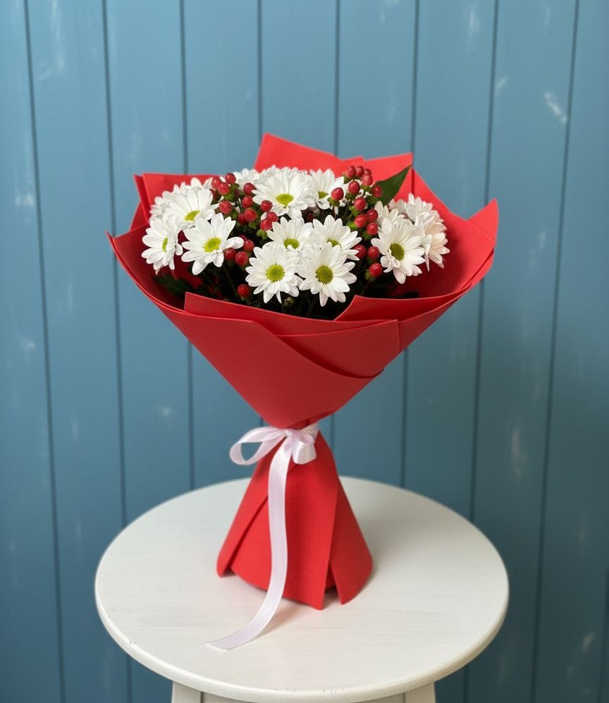 Букет цветов из: Хризантемы в Александро-Невской