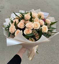 Букет Кремовые розы Латте в Александро-Невской