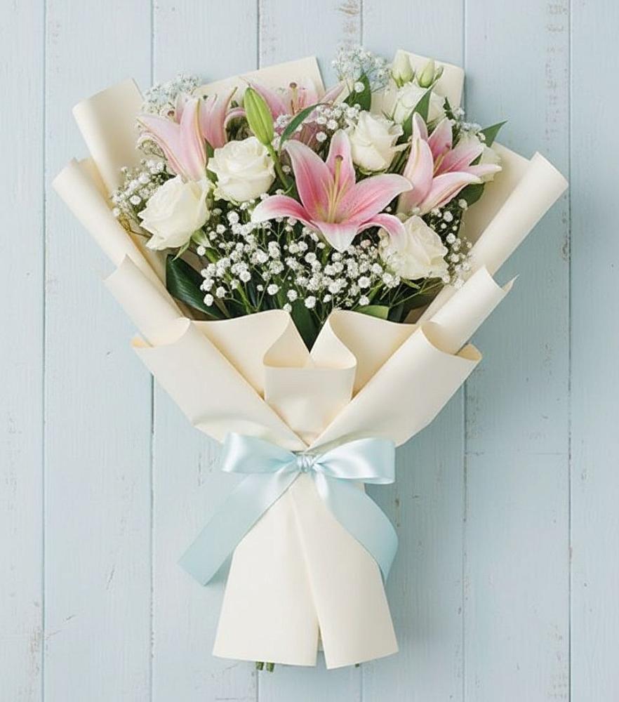 Букет цветов из: Лилии в Александро-Невской