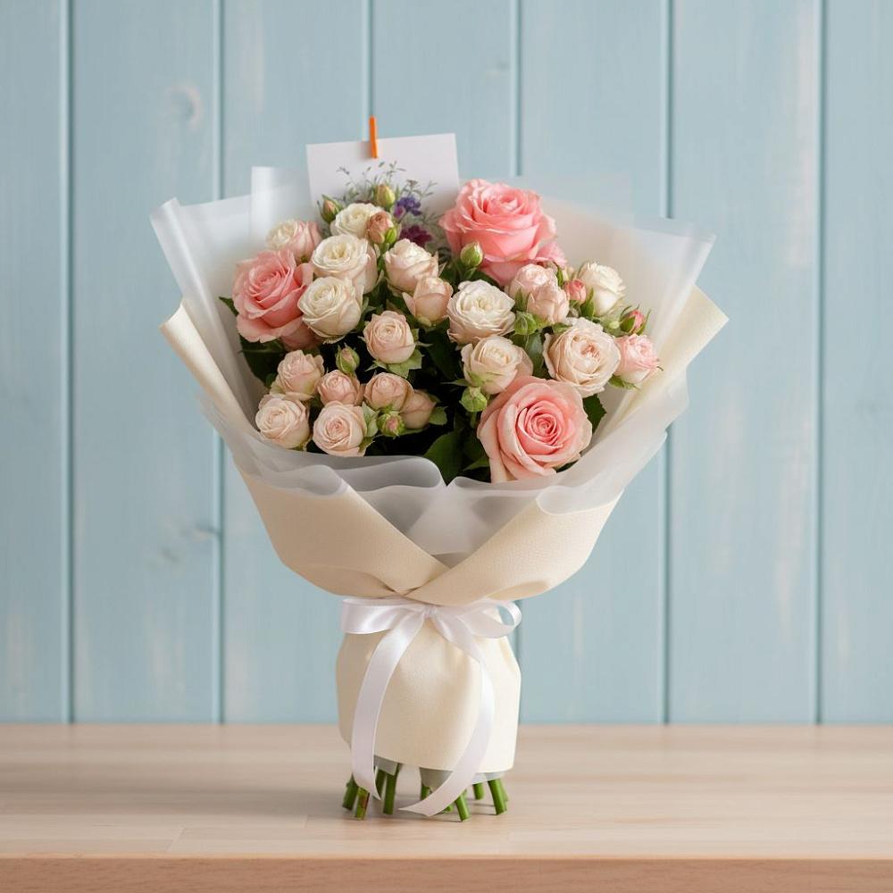 Букет цветов из: Розы в Александро-Невской