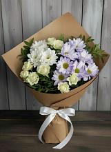 Букет цветов из:  Хризантемы и Розы #REPLACE_PRED# Александро-Невской