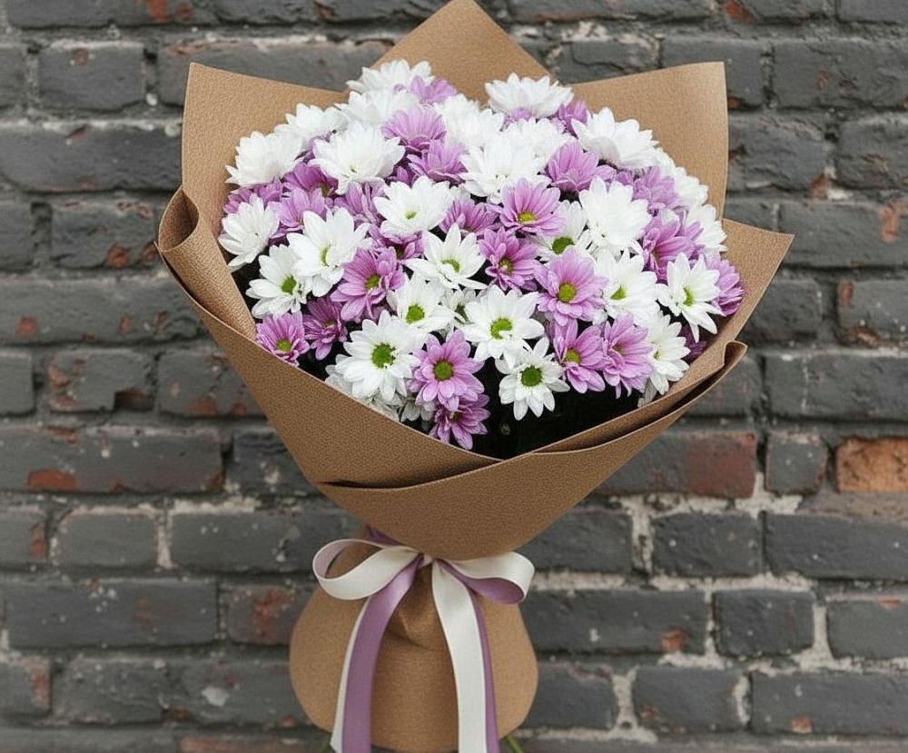 Букет цветов из: Хризантемы в Александро-Невской