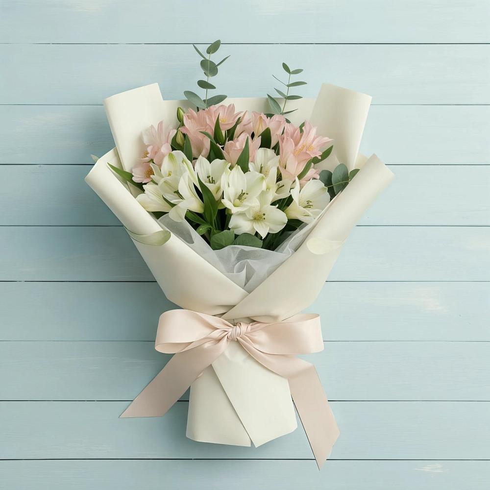 Букет цветов из: Альстромерии в Александро-Невской